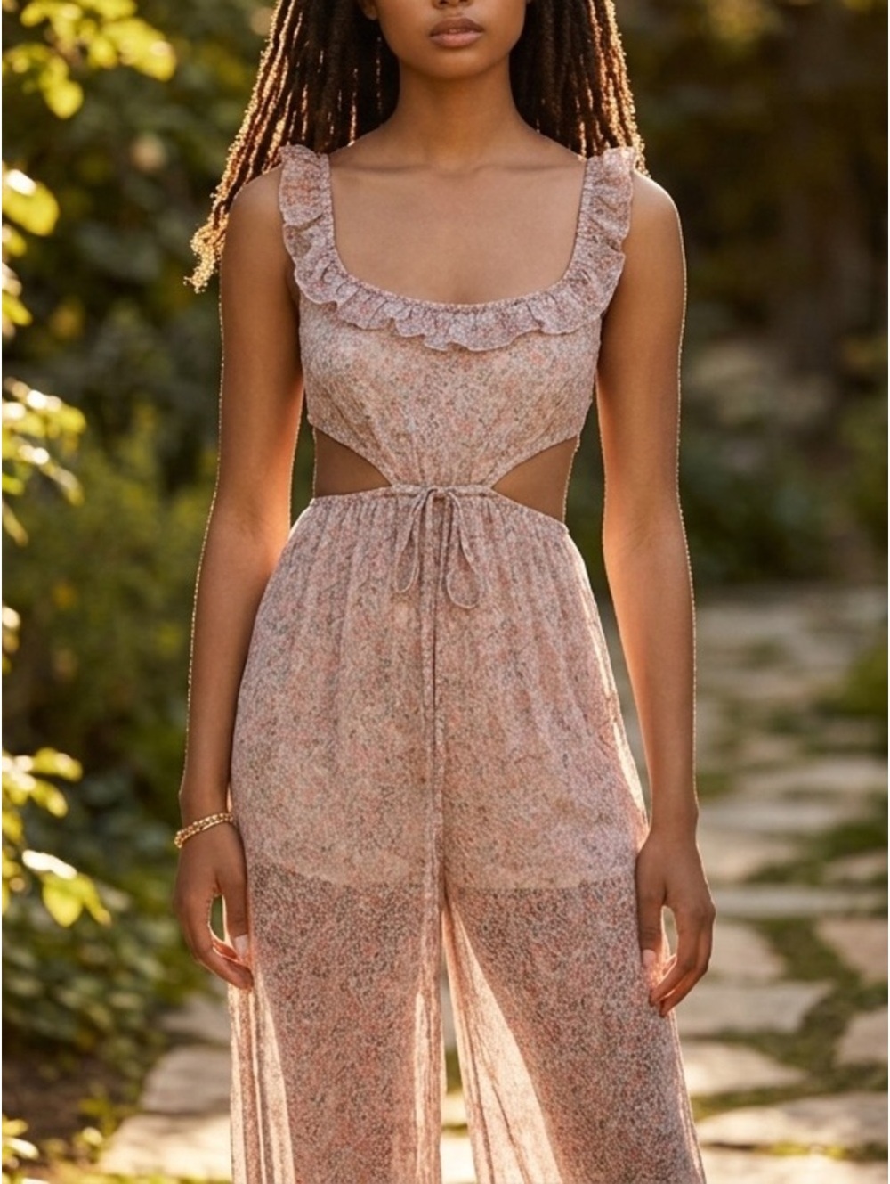 Small Tularosa Tatum Jumpsuit in Jullian Floral - Picture 6 of 12
